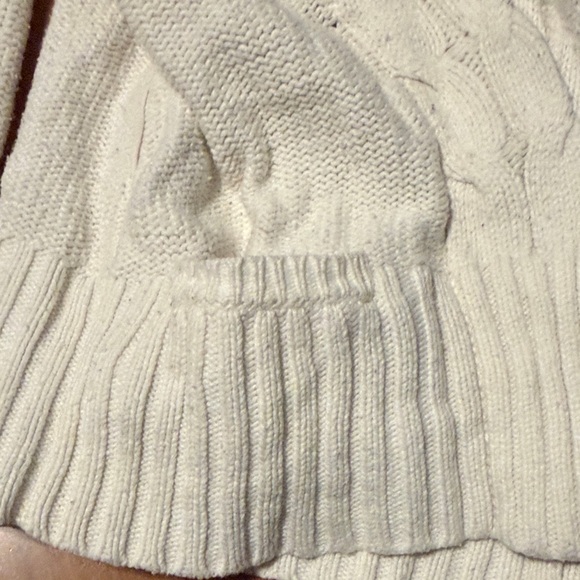 American Eagle Outfitters Cream Cable Knit Cardigan - Picture 4 of 7